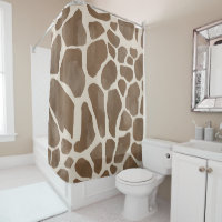 Watercolor Giraffe Animal Print Pattern