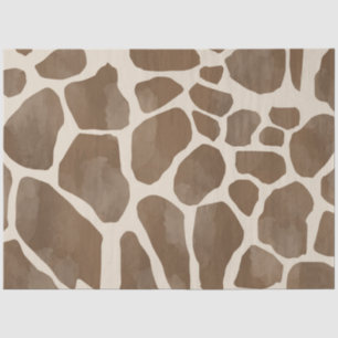 Watercolor Giraffe Animal Print Pattern Tissue Paper