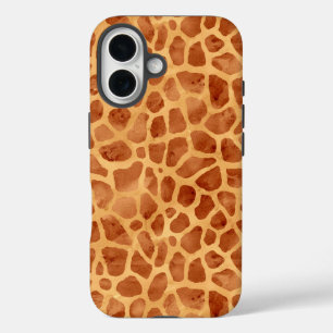 Watercolor Giraffe Print iPhone 16 Case