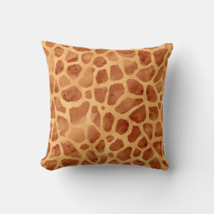 Watercolor Giraffe Print Cushion
