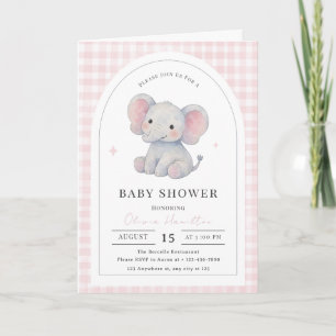 Watercolor Girl Baby Shower Arch Invite