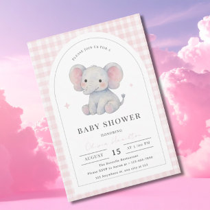 Watercolor Girl Baby Shower Arch Invite