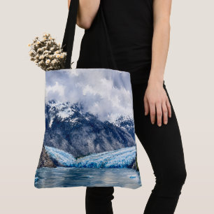 Watercolor Glacier Alaska Wilderness Scenery Gift Tote Bag