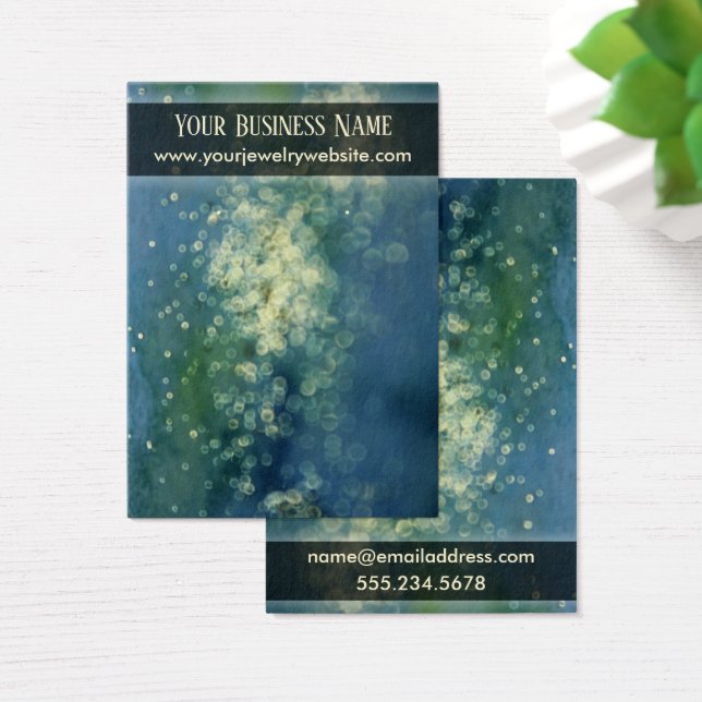 Watercolor Glitter Earring Holder Display Cards (Desk)