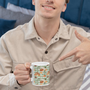 Watercolor Glitter Pumpkin Backgrounds Mug