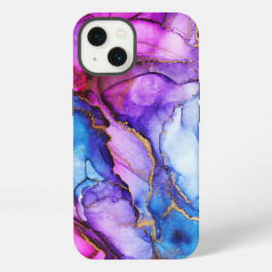 Watercolor Glitter Purple Blue iPhone / iPad case