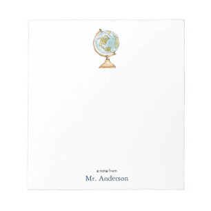 Watercolor Globe Teachers Note
