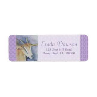 Watercolor Goat Return Address Labels