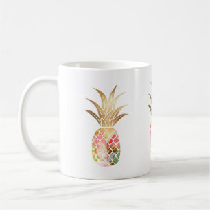 Watercolor Gold Pineapple Mug