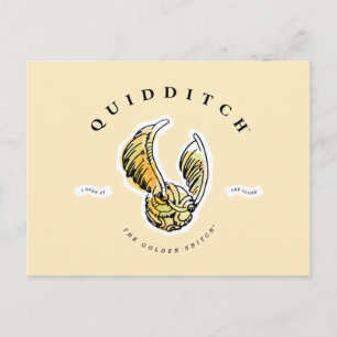 Watercolor Golden Snitch Invitation Postcard