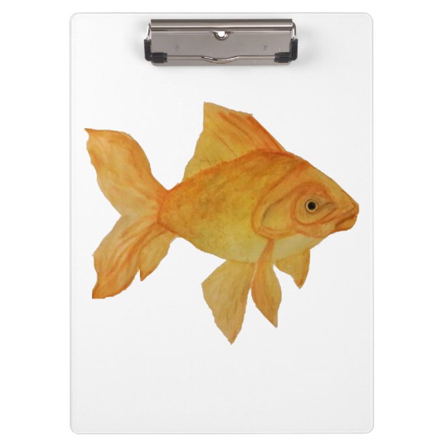 Watercolor Goldfish Clipboard (Front)