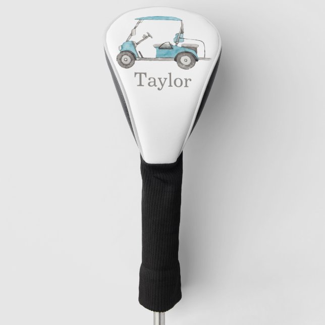 Watercolor Golf Cart Head Cover (Front)