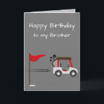 Watercolor Golf Fun Golf Brother Birthday Fun Card<br><div class="desc">Cute Watercolor Golf Golfer Fun Art for your Brother's birthday  Perfect for the one who loves golfing</div>