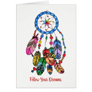 Watercolor gorgeous rainbow dream catcher