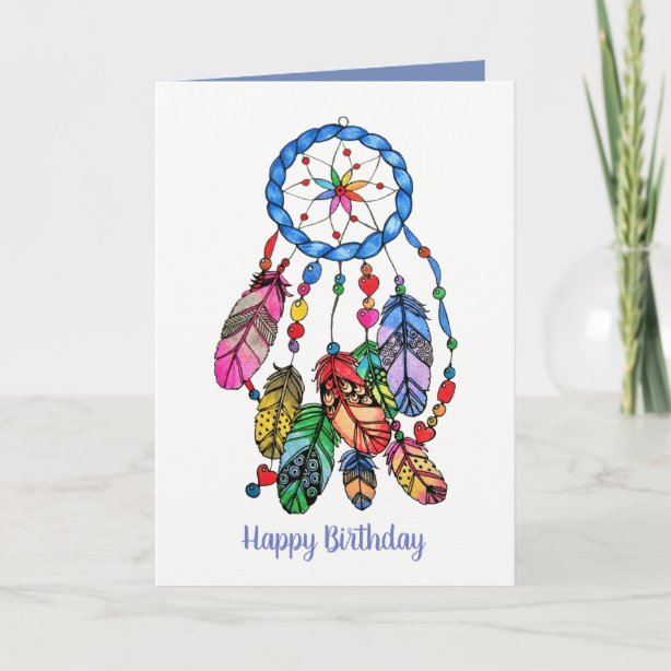 Dream Catcher Birthday Cards Zazzle UK