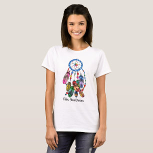 Watercolor gorgeous rainbow dream catcher T-Shirt