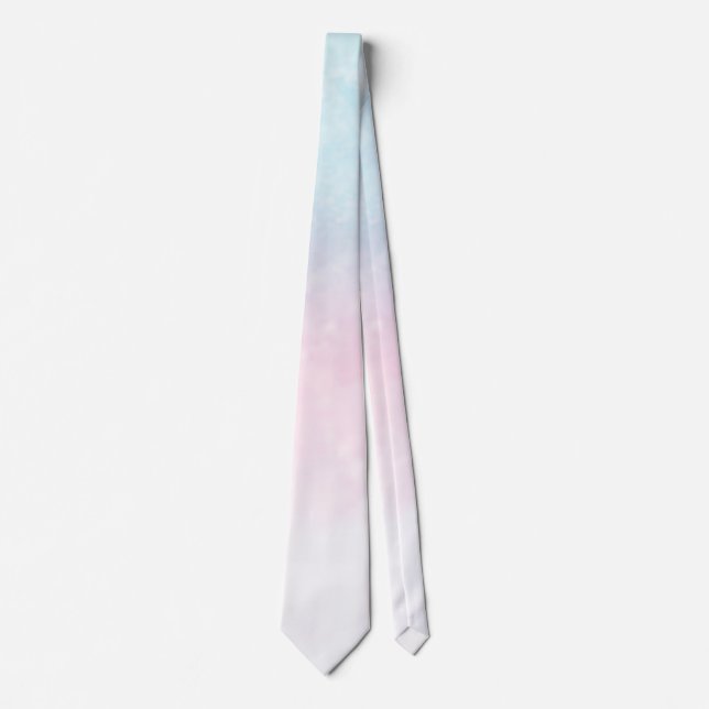 watercolor gradient ombre tie (Front)