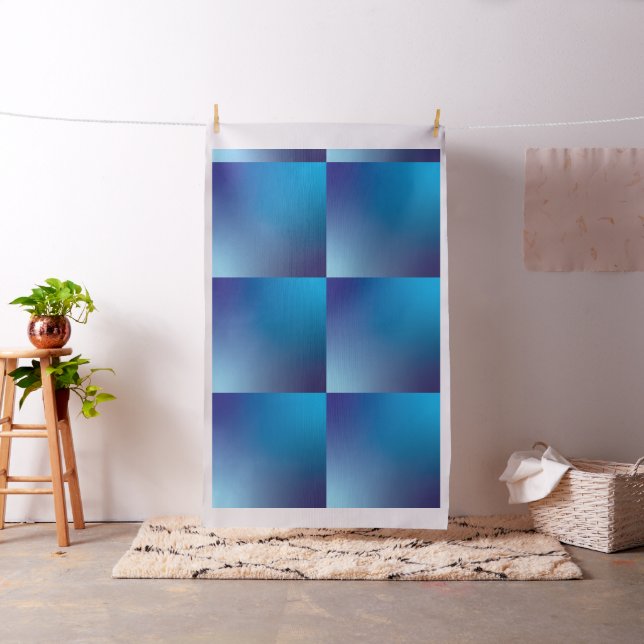 Watercolor Gradient Pillow Square Blue Fabric (In Situ)