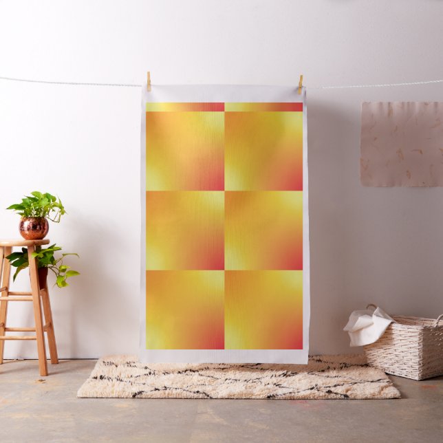 Watercolor Gradient Pillow Square Fire Fabric (In Situ)