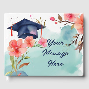Watercolor Graduation Celebration  Guest Book