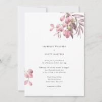 Watercolor Grape Vine Wedding