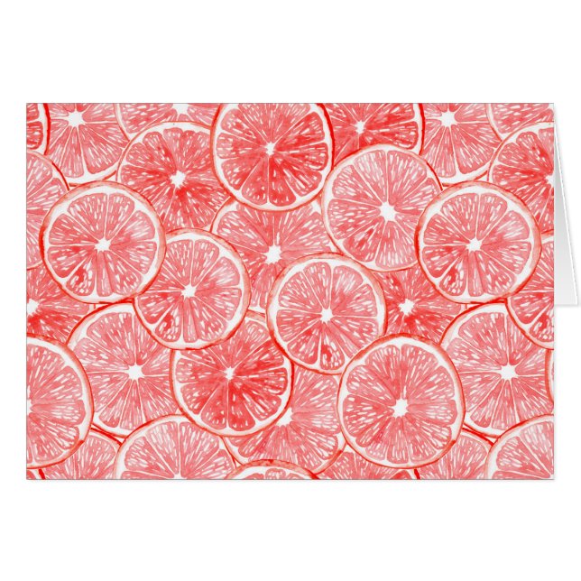 Watercolor grapefruit slices pattern (Front Horizontal)