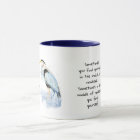 Watercolor Great Blue Heron Inspirational Quote
