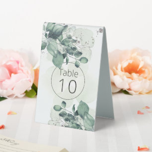 Watercolor Green Leaves Botanical Wedding