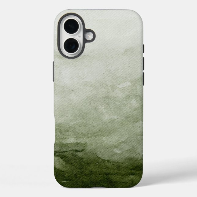 Watercolor Green Modern Christmas Pattern Case-Mate iPhone Case (Back)