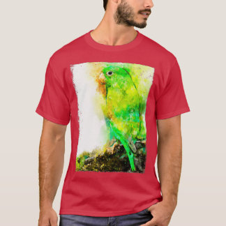 Watercolor Green parrot T-Shirt