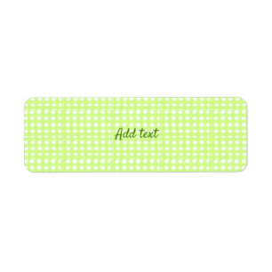 Watercolor green plaid ginham personalised add tex