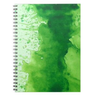 watercolor green texture  notebook