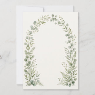 Watercolor Greenery Arch Save the Date