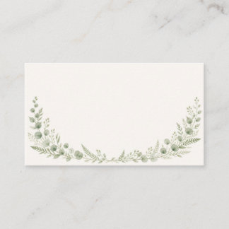 Watercolor Greenery Arch Wedding Enclosure Card