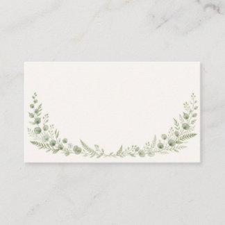 Watercolor Greenery Arch Wedding Place Card