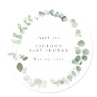 Watercolor Greenery Baby Shower 
