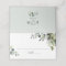 Watercolor Greenery Wedding Folded Place Card