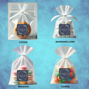 Watercolor Greenery Wedding  Square Sticker