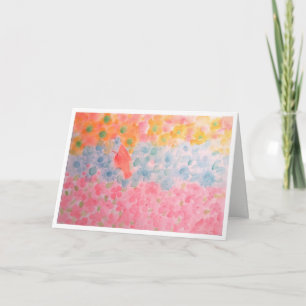 Watercolor Greeting card. Card