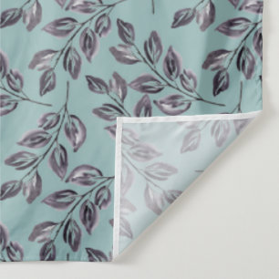 Watercolor grey, black twigs on a turquoise Tapestry