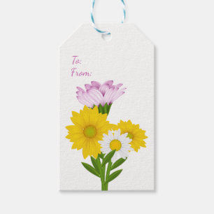 Watercolor Grey & Pink Love Be Mine Gift Tags