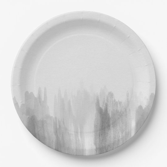 grey paper plates