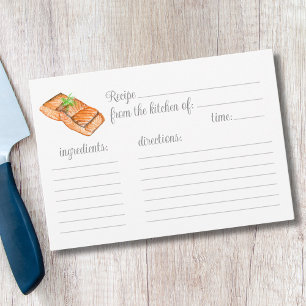 Watercolor Grilled Salmon Recipe