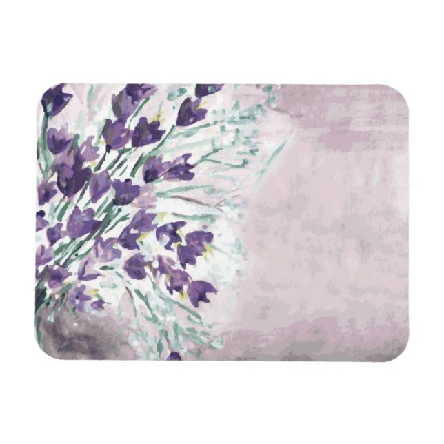 Watercolor grunge background with bells magnet (Horizontal)