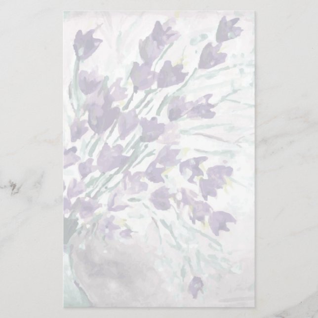 Watercolor grunge background with bells stationery (Front)