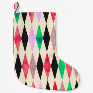Watercolor grunge event celebration party seamless small christmas stocking