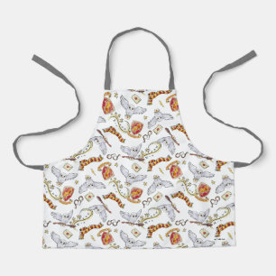 Watercolor GRYFFINDOR™ Hedwig Pattern Apron