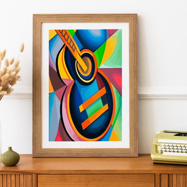 Watercolor Guitar Poster (Creator Uploaded)