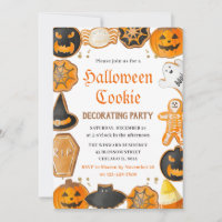 Watercolor Halloween Cookie Decorating Party