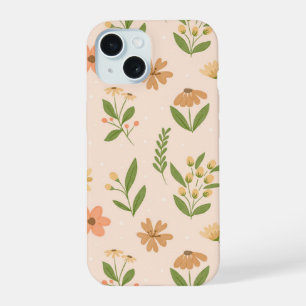 Watercolor Hand-Drawn Colorful Botanical Seamless  iPhone 15 Case